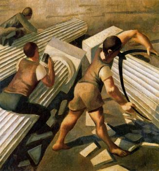 Stanley Spencer : Making Columns for the Tower Of Babel